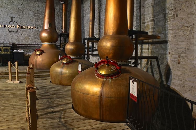 Copper pot stills at Woodford Reserve
