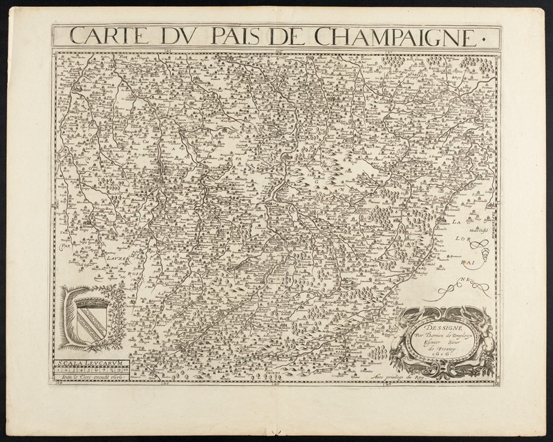 1616 engraving of the Champagne region (Credit: Wellcome Collection, CC-BY-4.0)